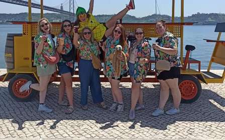 Lissabon: 1-stündige Bier oder Sangria Sightseeingtour mit dem Fahrrad