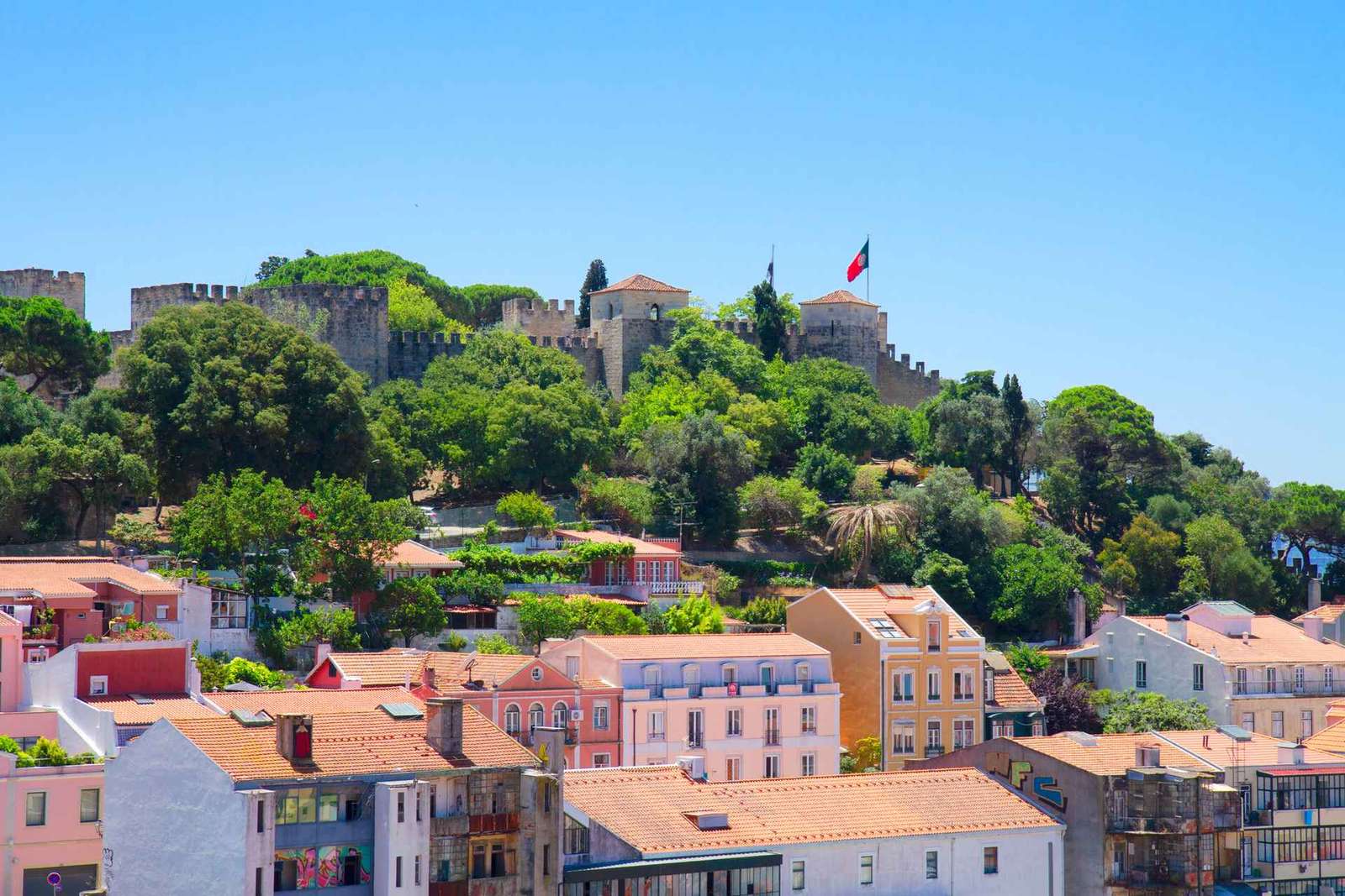 Lissabon: E-Ticket für die Burg São Jorge und optionaler Audioguide