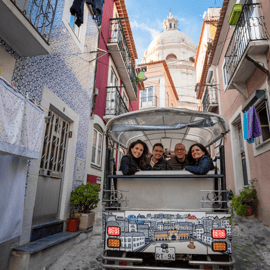 Lissabon: Halve dag privé Tuk-Tuk tour met gids