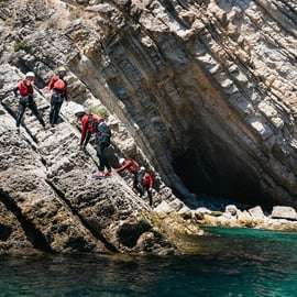 Lissabon: Sesimbra/Arrábida naturpark - äventyr med coasteering