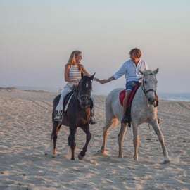 Från Lissabon: Ridning på Comportas strand