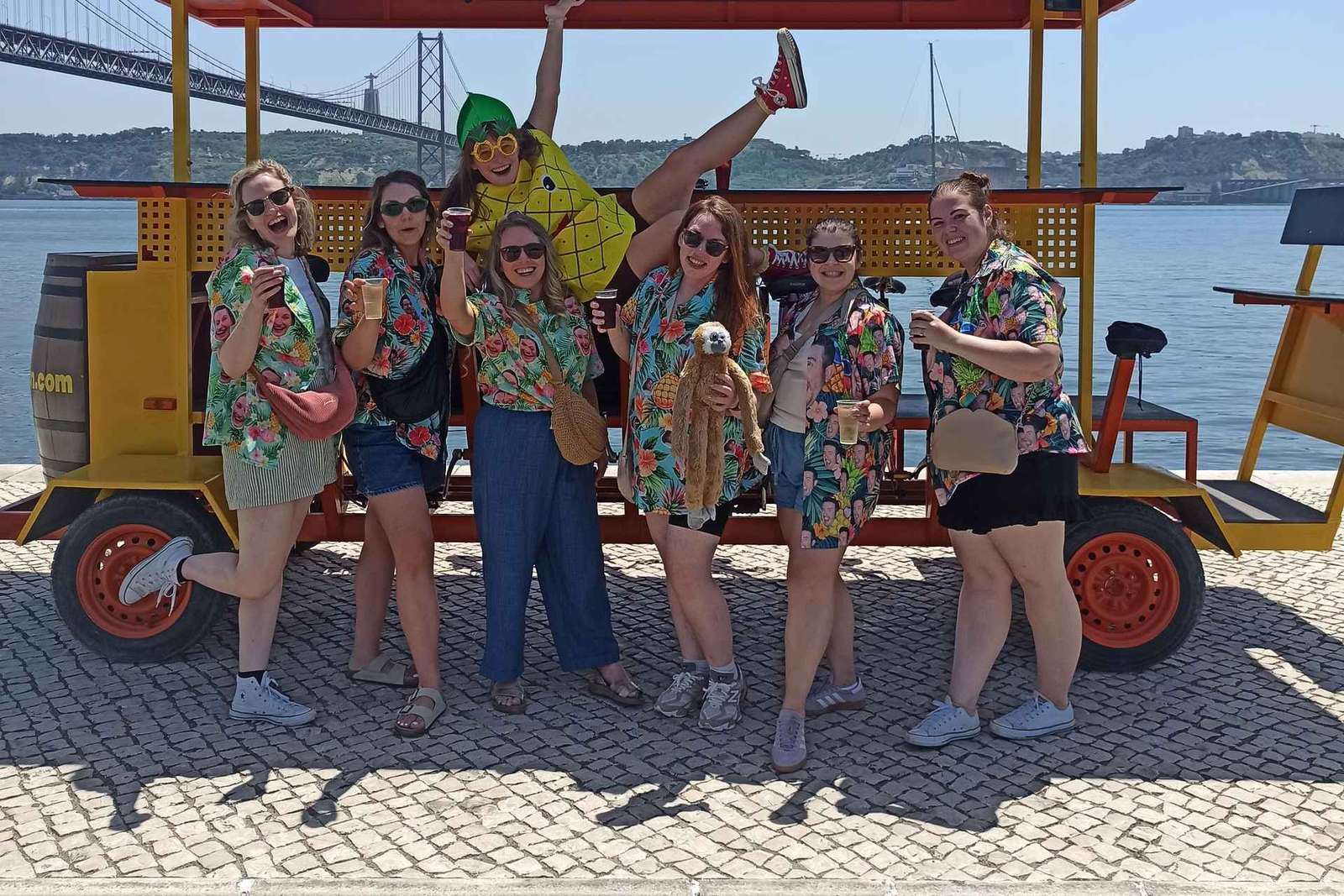 Lissabon: 1-stündige Bier oder Sangria Sightseeingtour mit dem Fahrrad
