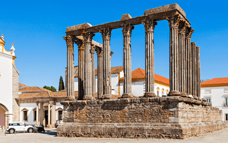 Von Lissabon: ÉVORA + Capela dos Ossos + MONSARAZ + Weine aus dem Alentejo