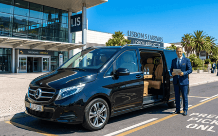 Lissabon: Privater Transfer zwischen Flughafen LIS und Stadtzentrum