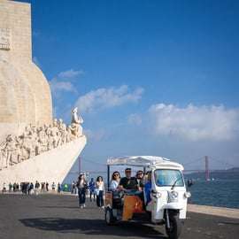 Lissabon: halvdags guidad sightseeingtur med Tuk Tuk