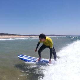 Lissabon: Surfles op het strand van Costa de Caparica