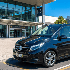 Lissabon: Privater Transfer zwischen Flughafen LIS und Stadtzentrum