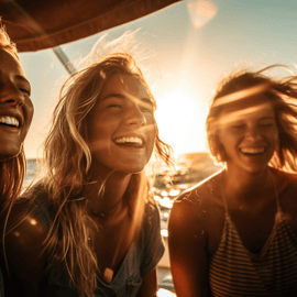 Lissabon: Bootsfahrt bei Sonnenuntergang mit DJ und Open Bar