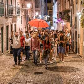 Lissabon: Pubrunda med öppen bar och inträde till VIP-klubb