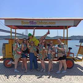 Lissabon: 1-stündige Bier oder Sangria Sightseeingtour mit dem Fahrrad