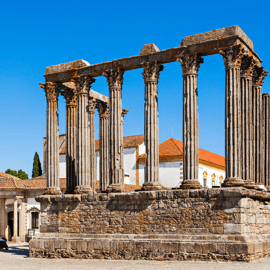 Von Lissabon: ÉVORA + Capela dos Ossos + MONSARAZ + Weine aus dem Alentejo