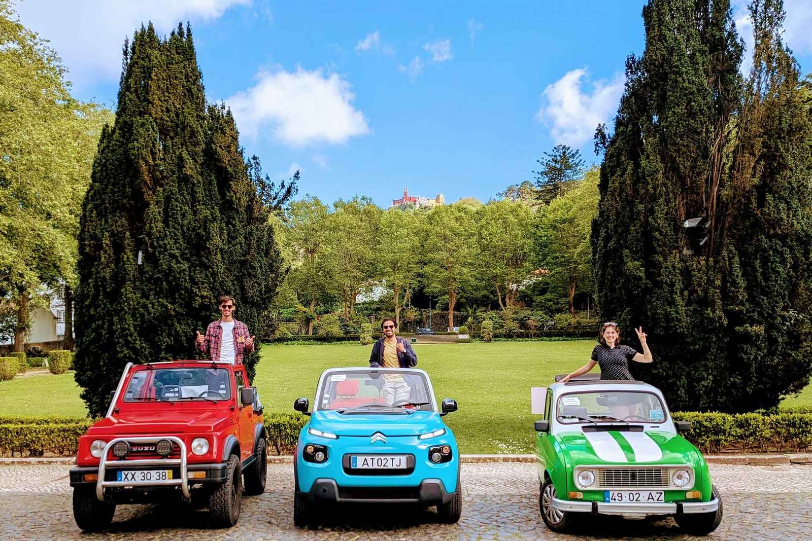 Sintra: Private Halbtagestour mit dem Oldtimer oder Elektro-Jeep