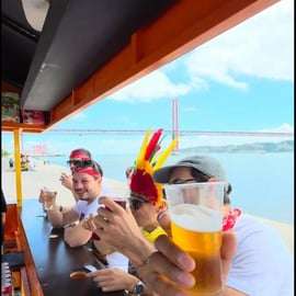 Lissabon: 1-stündige Bier oder Sangria Sightseeingtour mit dem Fahrrad