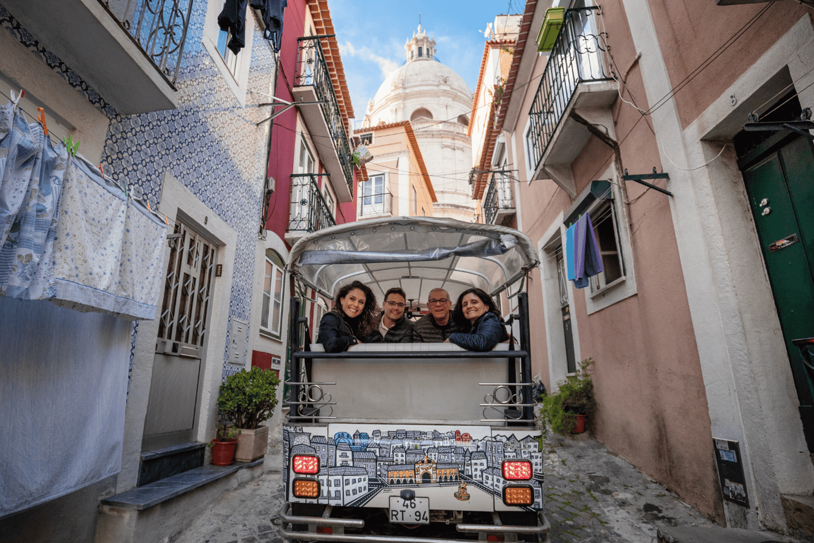 Lissabon: Halve dag privé Tuk-Tuk tour met gids
