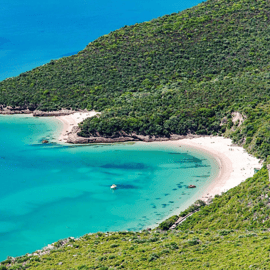 Von Lissabon aus: Serra da Arrábida, Sesimbra und Weine aus Setúbal
