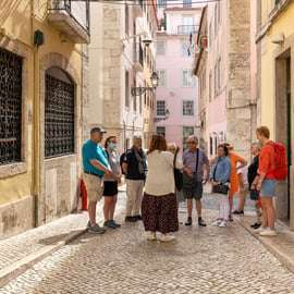Lissabon: wandeltocht geschiedenis, verhalen en levensstijl